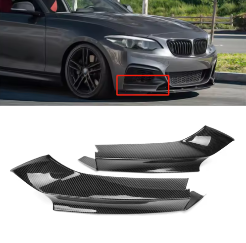MP Style Carbon Fiber Front Splitters - BMW F22 2 Series