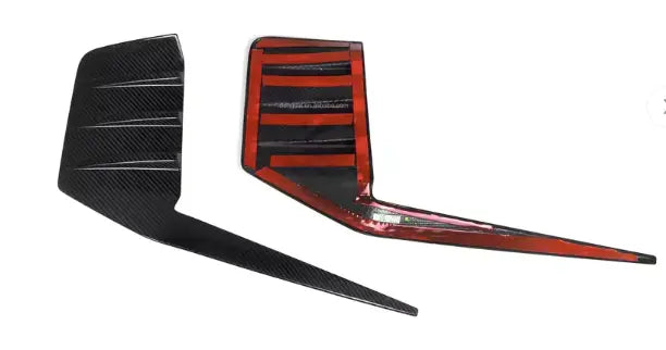 MP Style Carbon Fiber Rear Bumper Side Trim - BMW G87 M2 BM Plugs