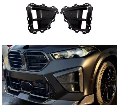 SQ Style Carbon Fiber Front Air Duct - BMW F95 X5M & F96 X6M