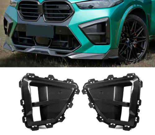 SQ Style Carbon Fiber Front Air Duct - BMW F95 X5M & F96 X6M