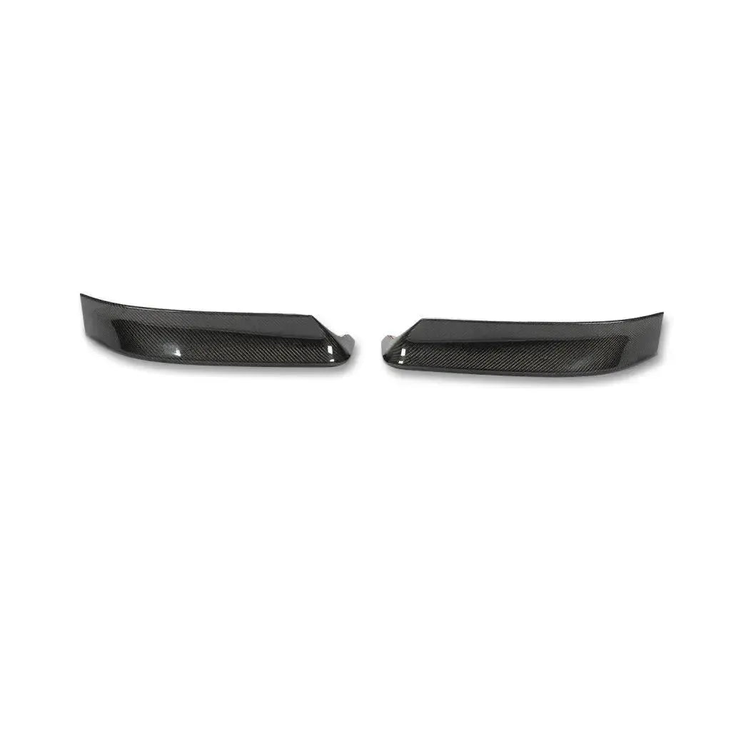CSL Style Carbon Fiber Front Lower Splitters - BMW E46 M3 & 3 Series BM Plugs