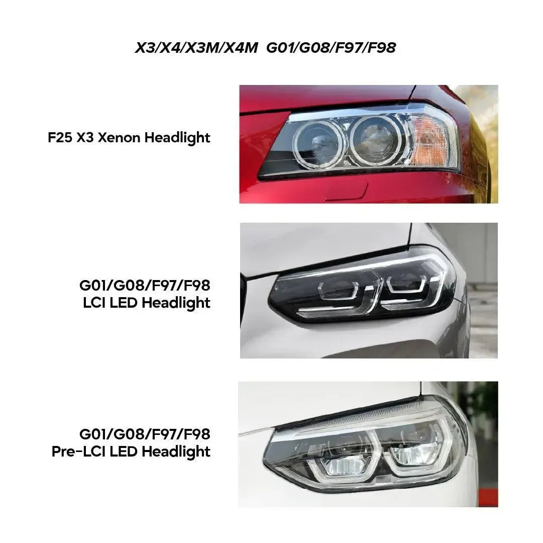 CSL Yellow Headlight DRL Module - BMW F97 X3M, F98 X4M, G01 X3 & G02 X4 BM Plugs