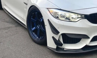 GT4 Style Carbon Fiber Front Canard - BMW F80 M3 & F82 / F83 M4 BM Plugs