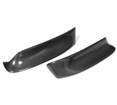 CSL Style Carbon Fiber Front Lower Splitters - BMW E46 M3 & 3 Series BM Plugs