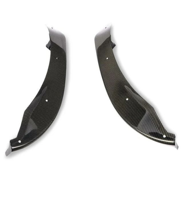 AC Style Carbon Fiber Front Splitters - BMW F80 M3 & F82 M4 BM Plugs