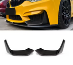 Carbon Fiber Front Low Splitters - BMW F80 M3 & F82/F83 M4 BM Plugs