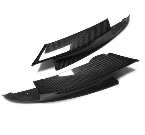 Carbon Fiber Front Lower Splitters - BMW E90 / E92 / E93 M3 BM Plugs