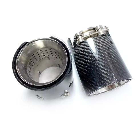 MP Style Carbon Fiber Exhaust Tip BM Plugs