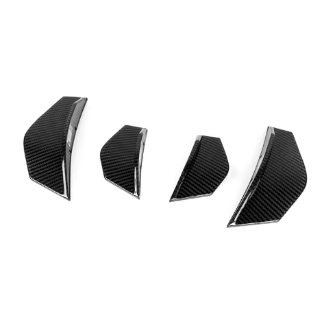 SQ Style Carbon Fiber Front Side Canards - BMW F87 M2 BM Plugs