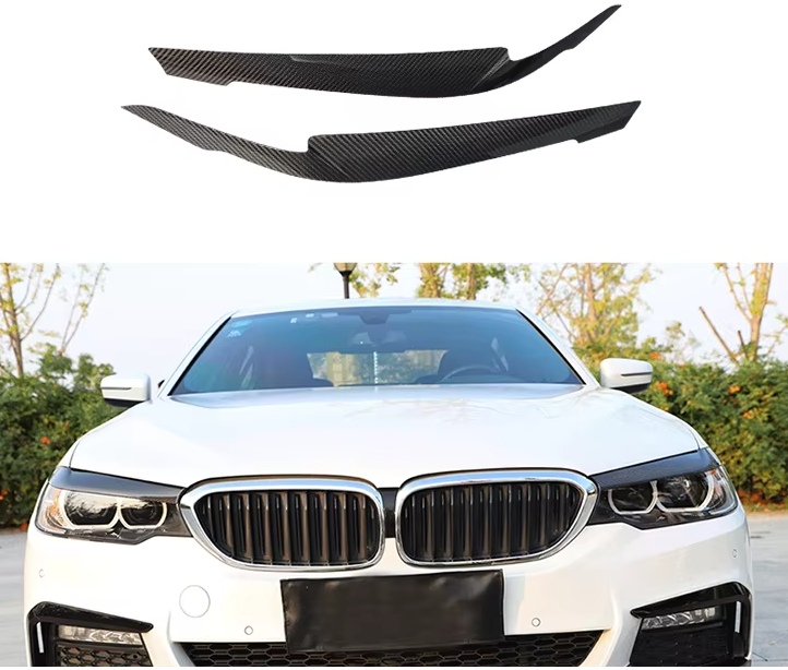Carbon Fiber Eyelid Headlight Trim - BMW F90 M5 BM Plugs