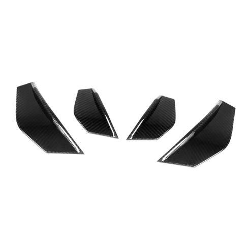 SQ Style Carbon Fiber Front Side Canards - BMW F87 M2 BM Plugs