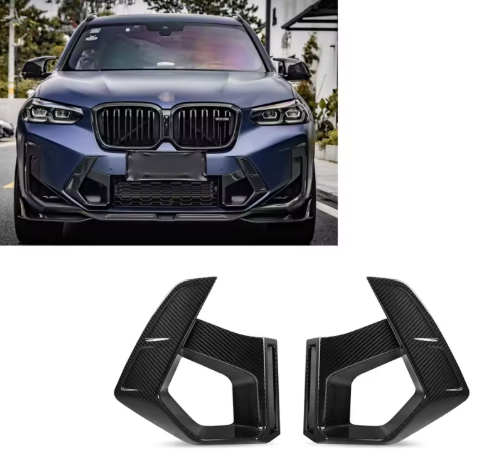 SQ Style Carbon Fiber Front Air Ducts - BMW F97 X3M LCI BM Plugs