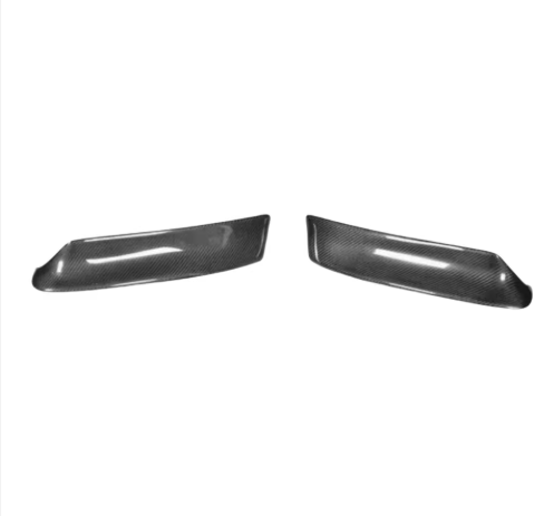 CSL Style Carbon Fiber Front Lower Splitters - BMW E46 M3 & 3 Series BM Plugs