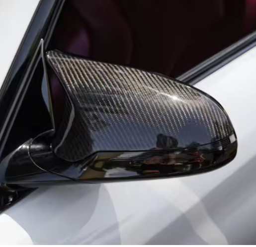 Carbon Fiber Mirror Cap Set - BMW F80 M3, F82/F83 M4, & F87 M2C BM Plugs