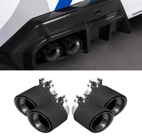 OEM Style Carbon Fiber Exhaust Tips - BMW G90/G99 M5 BM Plugs