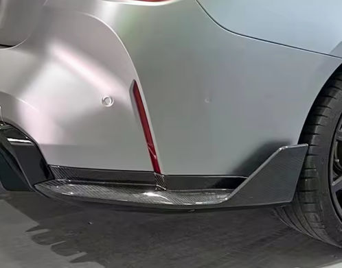 BMW G8X M3/M4 Carbon Fiber Rear Canard Splitters BM Plugs