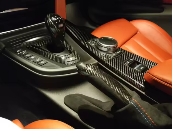 Carbon Fiber Gear Shifter Trims - BMW M F Chassis BM Plugs