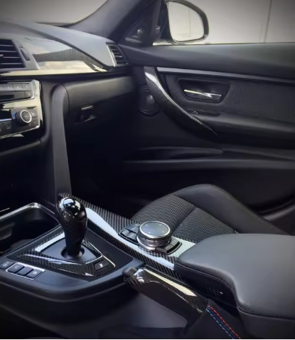 Carbon Fiber Gear Shifter Trims - BMW M F Chassis BM Plugs