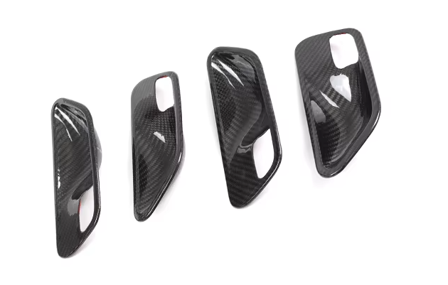 Carbon Fiber Interior Door Bowl Trim Set - BMW F Chassis BM Plugs