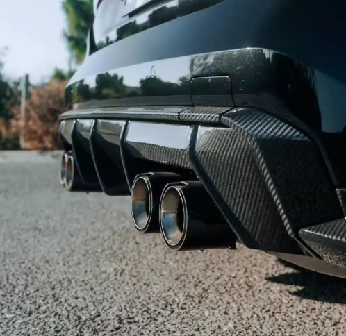 Carbon Fiber Rear Diffuser Trim - BMW G80 M3 & G82/G83 M4 BM Plugs