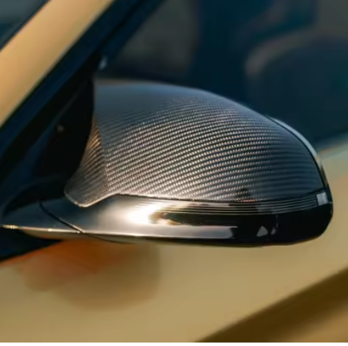 Carbon Fiber Mirror Cap Set - BMW F80 M3, F82/F83 M4, & F87 M2C BM Plugs