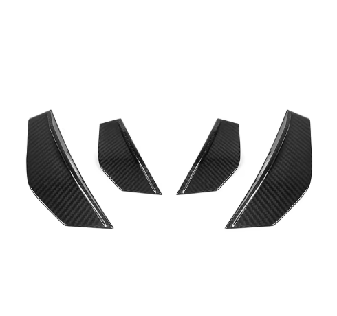 SQ Style Carbon Fiber Front Side Canards - BMW F87 M2 BM Plugs
