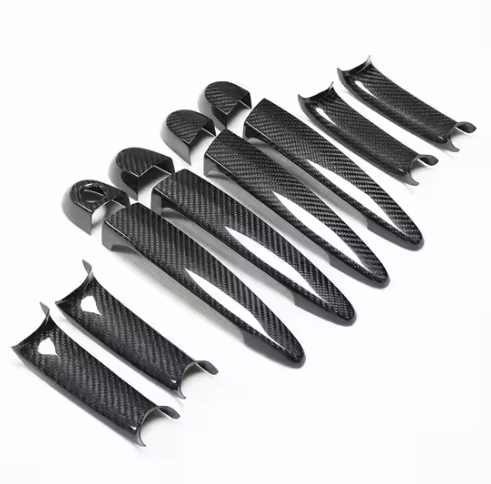 Carbon Fiber Exterior Door Handle Covers - BMW E & F Chassis BM Plugs