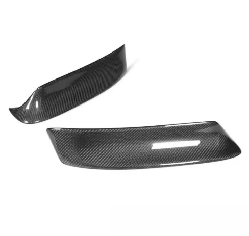 CSL Style Carbon Fiber Front Lower Splitters - BMW E46 M3 & 3 Series BM Plugs