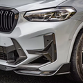SQ Style Carbon Fiber Front Side Canards - BMW F97 X3M LCI BM Plugs