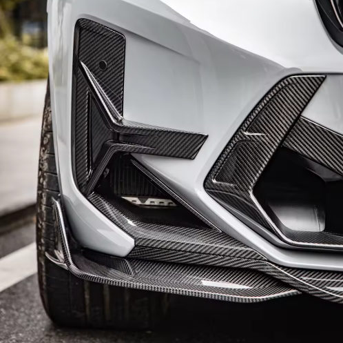 SQ Style Carbon Fiber Front Side Canards - BMW F97 X3M LCI BM Plugs