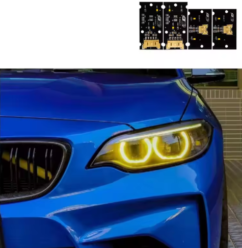 CSL Yellow Headlight DRL Module - BMW F87 M2 & F22/F23 2 Series BM Plugs