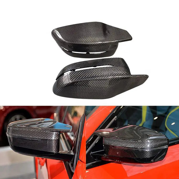 Carbon Fiber Mirror Cap Set - BMW G80 M3, G82/G83 M4 & G87 M2 BM Plugs