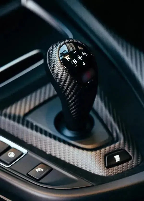 MP Style Carbon Fiber & Alcantara Gear Shift Frame - BMW M F Chassis BM Plugs