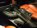 MP Style Carbon Fiber & Alcantara Gear Shift Frame - BMW M F Chassis BM Plugs