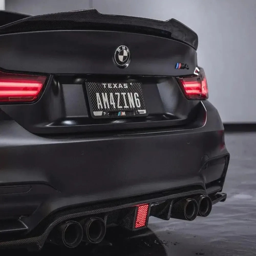 MP Style Carbon Fiber Exhaust Tip Set - BMW F80 M3, F82/F83 M4 & F82 M2 BM Plugs