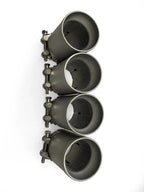 MP Style Matte Stainless Steel Exhaust Tip BM Plugs