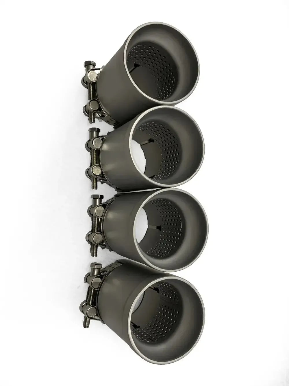 MP Style Matte Stainless Steel Exhaust Tip BM Plugs