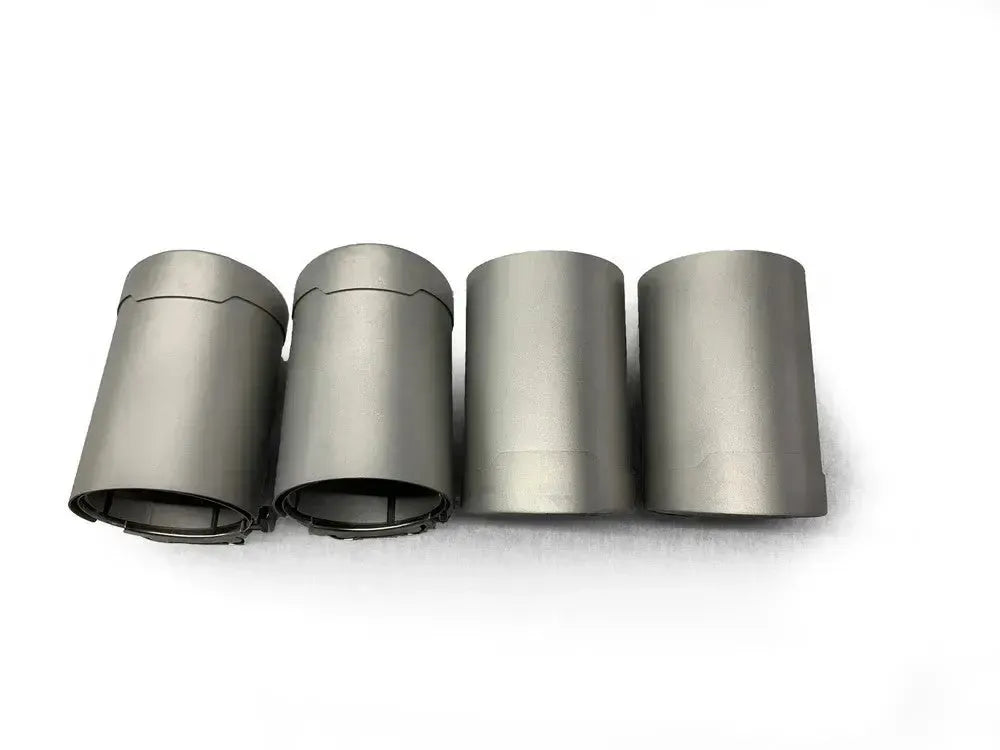 MP Style Matte Stainless Steel Exhaust Tip BM Plugs