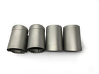 MP Style Matte Stainless Steel Exhaust Tip BM Plugs