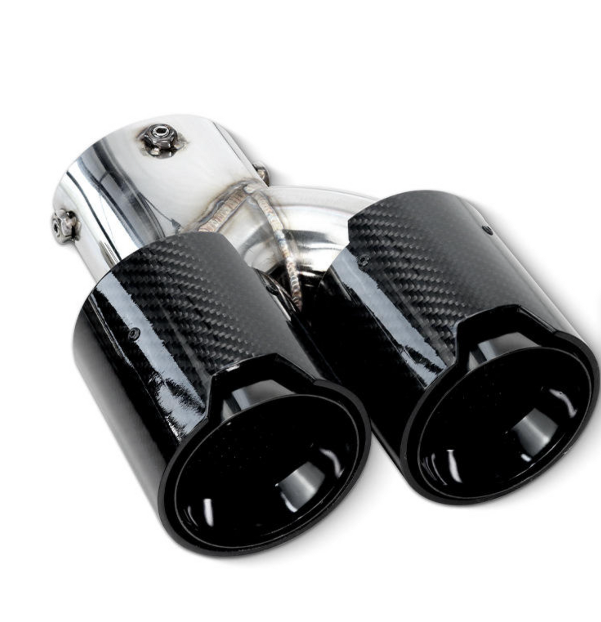 MP Style Carbon Fiber Quad Exhaust Tip Set - BMW G20 3 Series & G22/G23/G26 4 Series