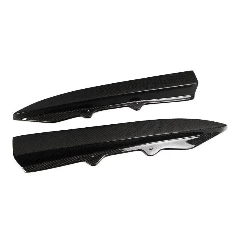 V Style Carbon Fiber Rear Canard Splitters - BMW F30 3 Series BM Plugs
