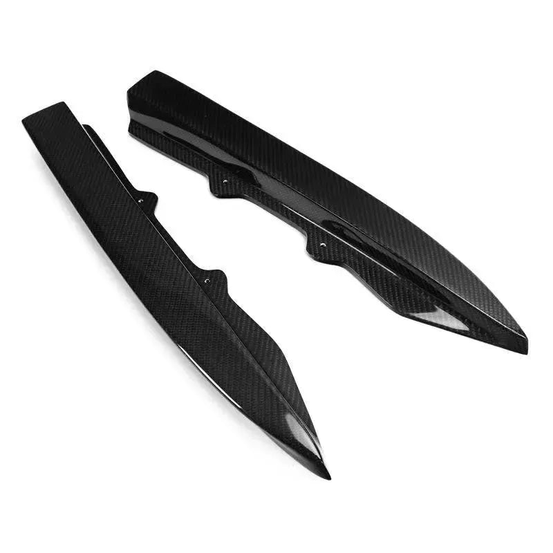 V Style Carbon Fiber Rear Canard Splitters - BMW F30 3 Series BM Plugs