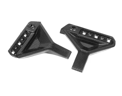 SQ Style Carbon Fiber Rear Bumper Trim Set - BMW G87 M2 BM Plugs