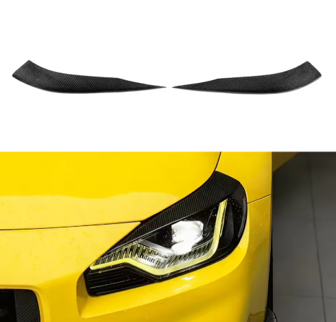 Carbon Fiber Headlight Trim Set - BMW G87 M2 & G42 2 Series BM Plugs