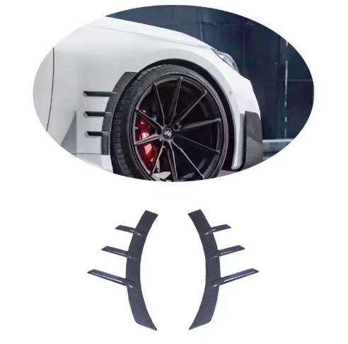 MP Style Carbon Fiber Front Fender Arch Trim - BMW G87 M2 BM Plugs